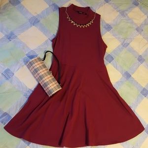 Short red dress